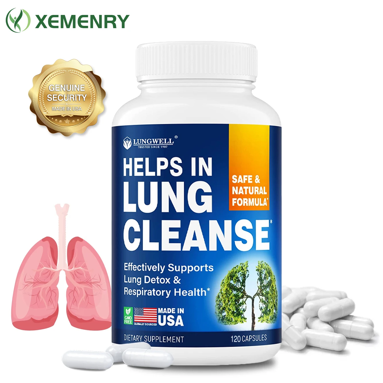 Smoking Cessation Aid - - Helps Clear Lungs & Quit Smoking - Contains Mullin & L-Tryptophan To Cleanse Lungs & Relieve Stress