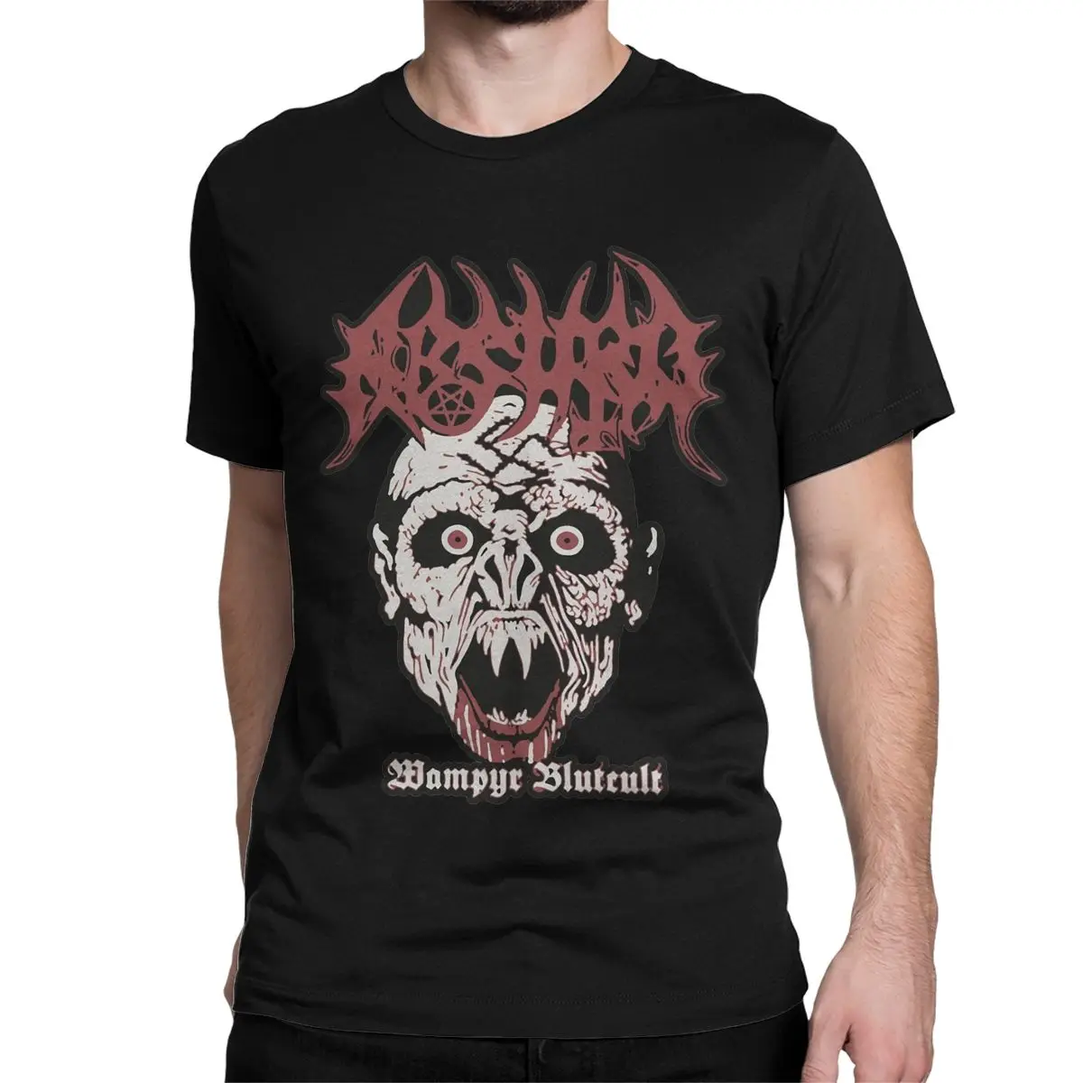 Black Metal Band T-Shirts Men Women Absurd Awesome Pure Cotton Tee Shirt O Neck Short Sleeve T Shirt Plus Size Clothing