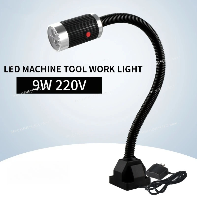 Led Machine Tool Lamp Work Table Lamp 9w 220v Industrial Lighting Screw Fixing Seat With Switch