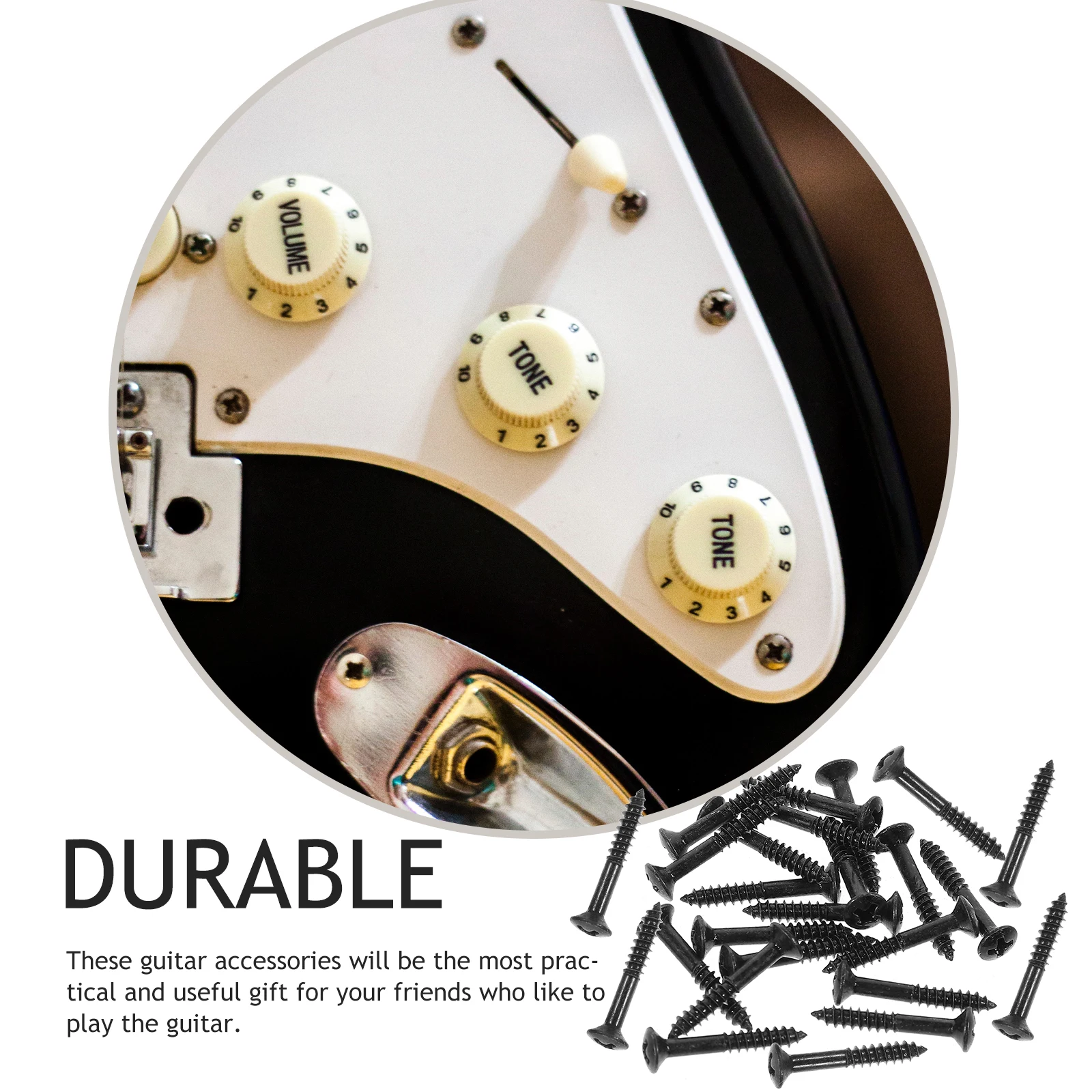 

40Pcs Metal Pickup Screws for Guitar Replacement Repair Kit Electric Bass Pickup Frame Mounting Installation Fixing Hardware