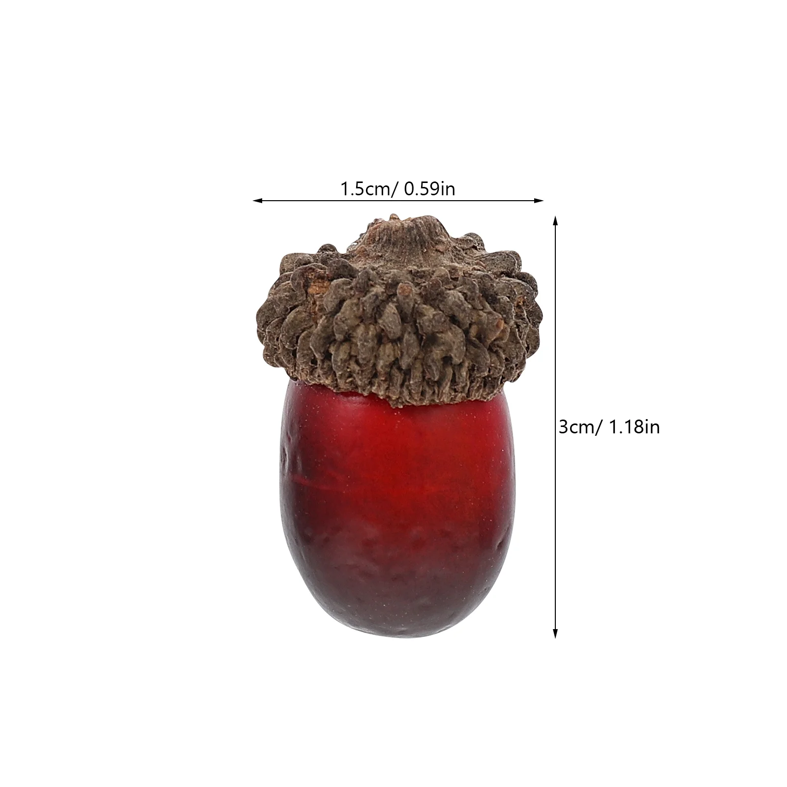 25 Pcs Artificial Acorn Simulation Decors Thanksgiving Christmas Mini Acorns Foam Decorative Multipurpose Decorations