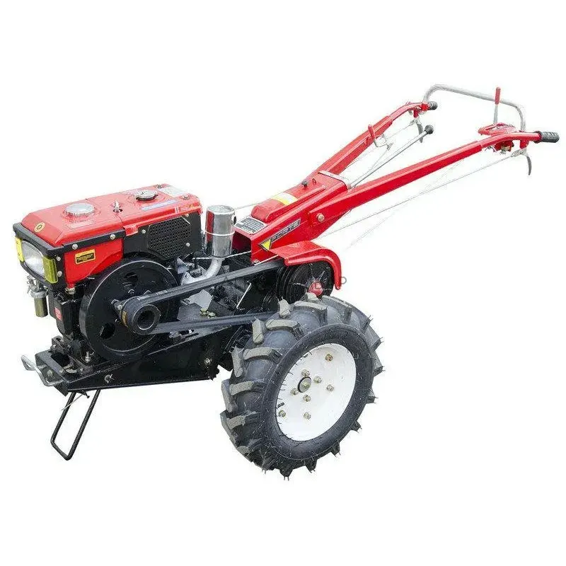 Farm mini walk behind tractor multipurpose traktor diesel engine small 15 hp 18hp 20hp two wheels hand walking tractor