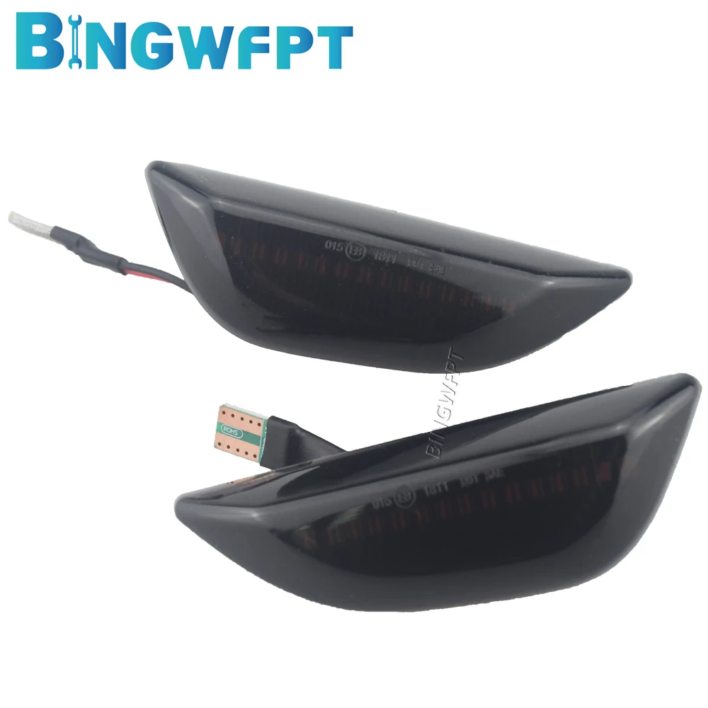 2PCS For Opel Mokka X 2012-2016 For Chevrolet Trax 2013-2019 LED Dynamic Amber Side Marker Turn Signal Light Fender Marker Lamp - Image 4