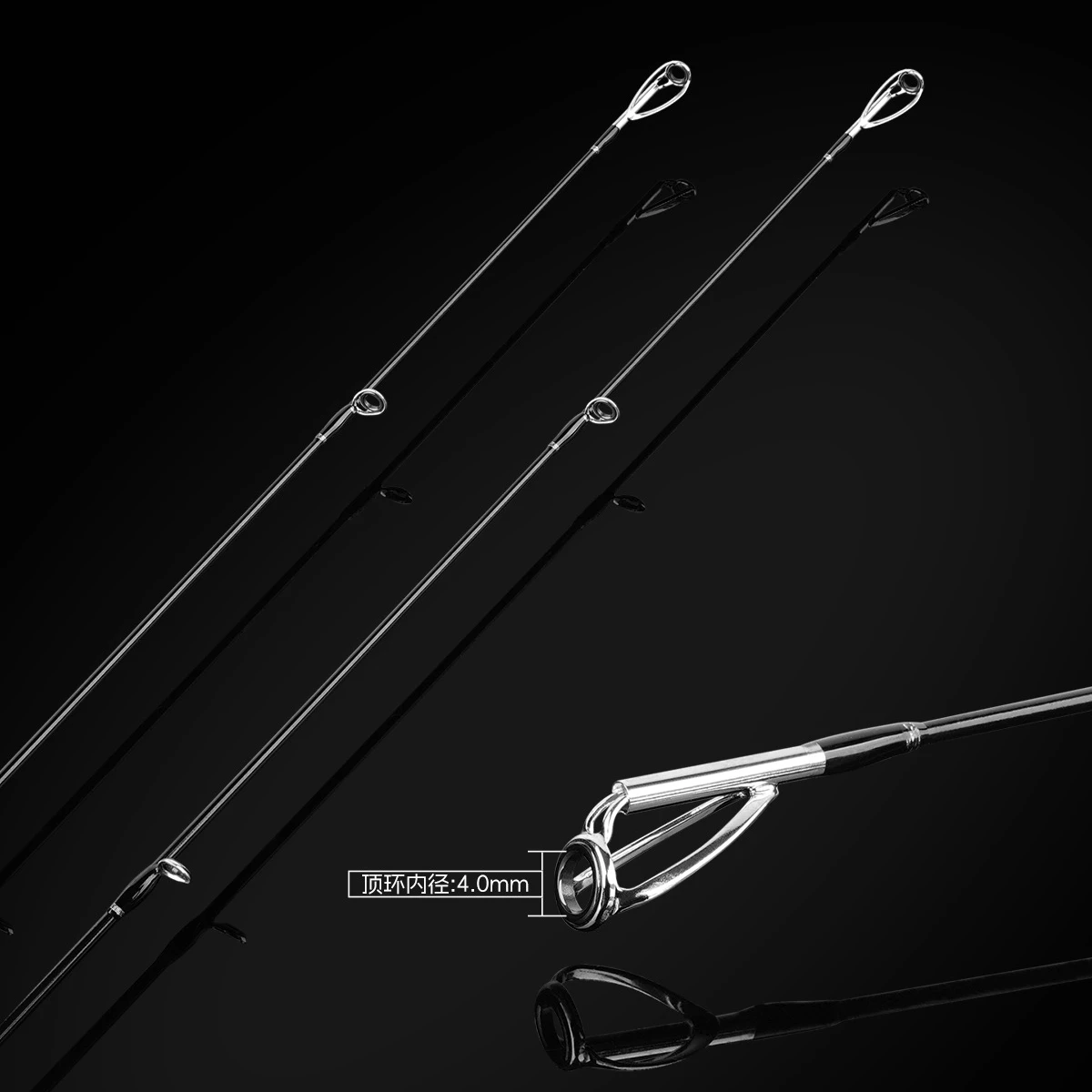Caña de spinning HeiYing MH – 5 piezas carbono portátil para mar - imagen 3