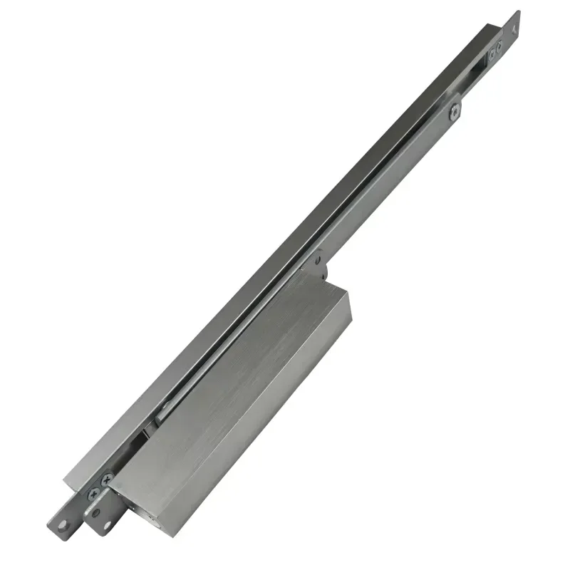 Automatic Hydraulic Two Way Hidden Door Closer Aluminum Alloy Sliding Arm High Quality ODM Keep Open Concealed Hinge