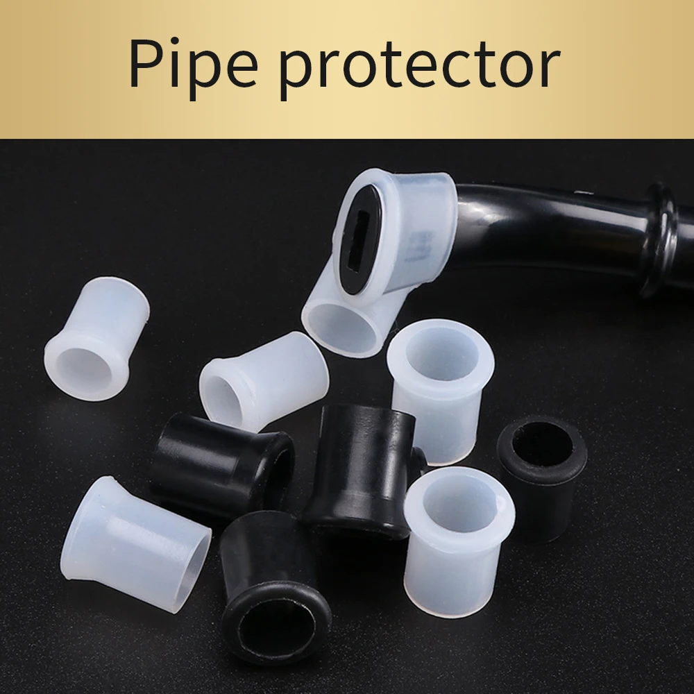 10Pcs Smoking Pipe Mouthpiece Silicone Protective Case， 10mm or 12mm Protection Ring for Tobacco Pipes Smoking Tip Assceeories