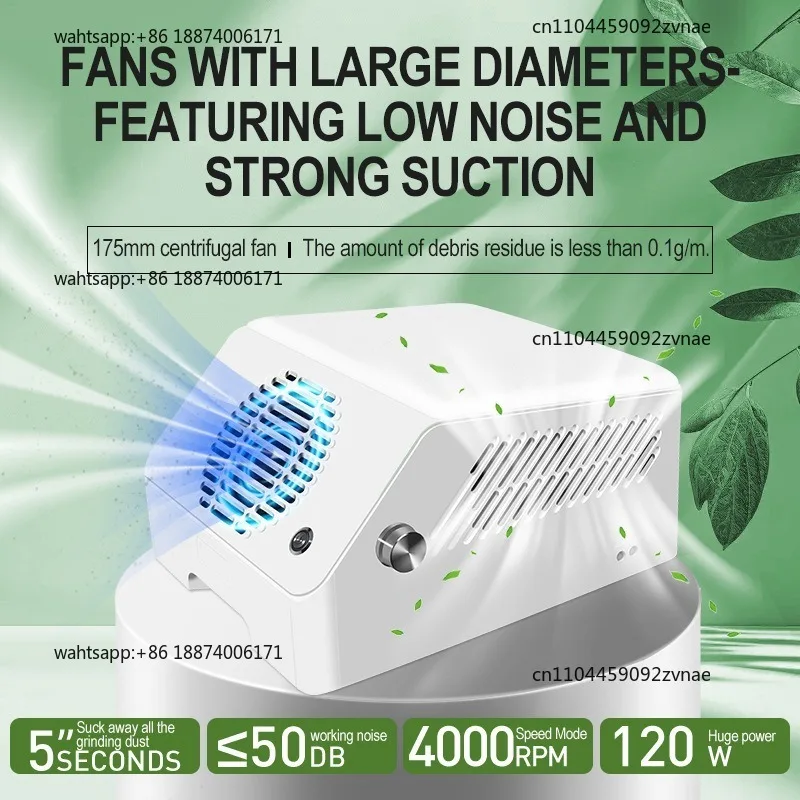 Negative pressure manicure vacuum cleaner, hand pillow sander vacuum cleaner three-in-one high power 144 watts