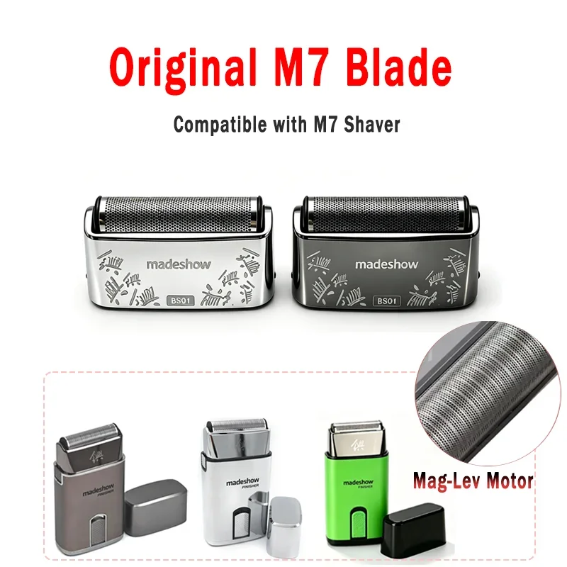 Madeshow M7 Magnetic Levitation Blade & Foil Set   POP BARBERS P620 Shaver Replacement Blade Foil Accessory
