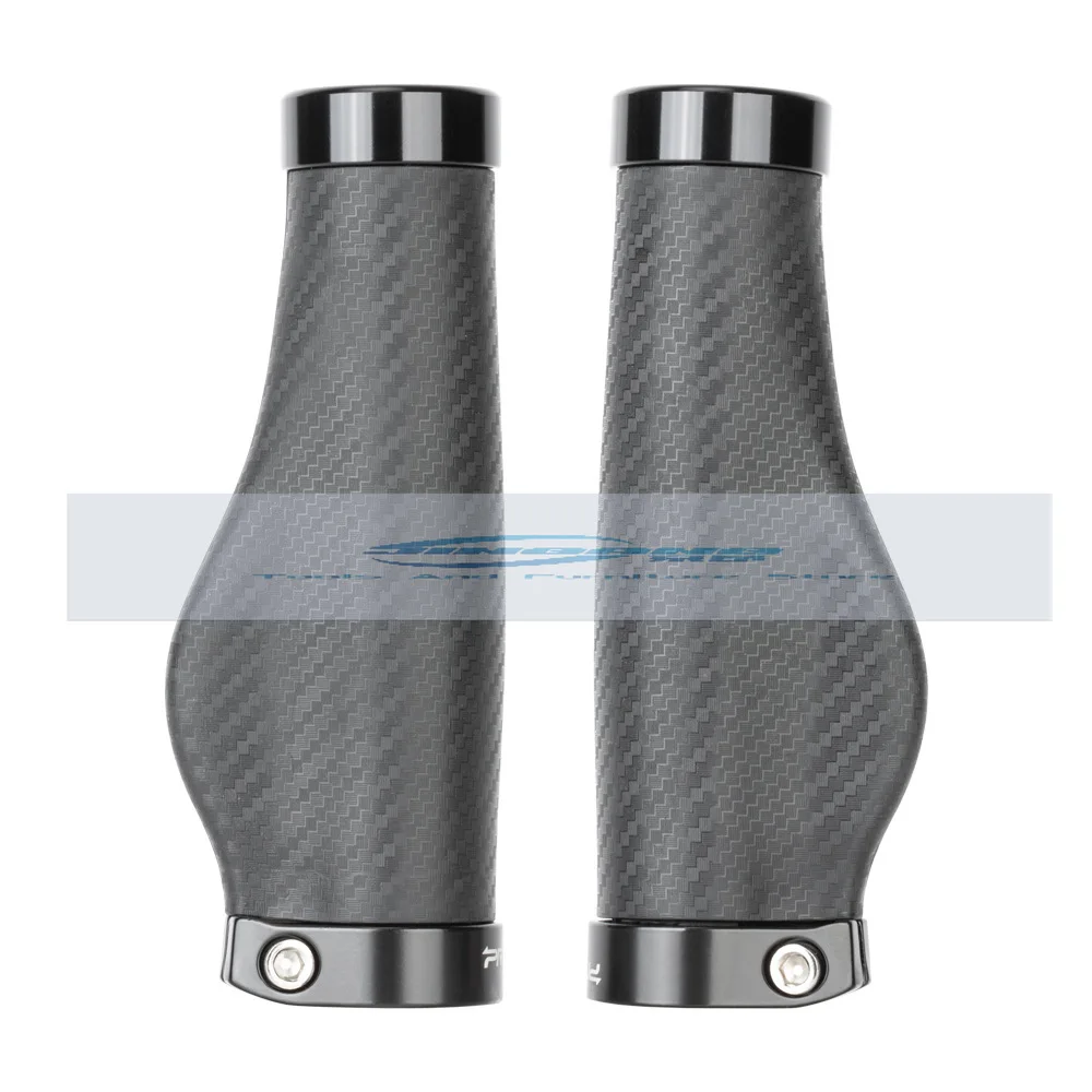 

PROMEND Mountain Bike Grip Cover Lock Comfortable Carbon Fiber Grain Pair, Bicycle Grip Commuter Anti-Slip Grip Cover