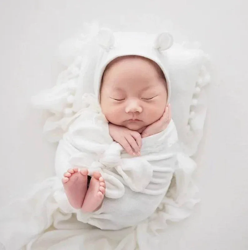❤️Newborn Photography Clothing Hat+Knotted Wrap+Pillow 3Pcs/Set Studio Baby Photo Props Accessories Clothes Outfits Fotografia