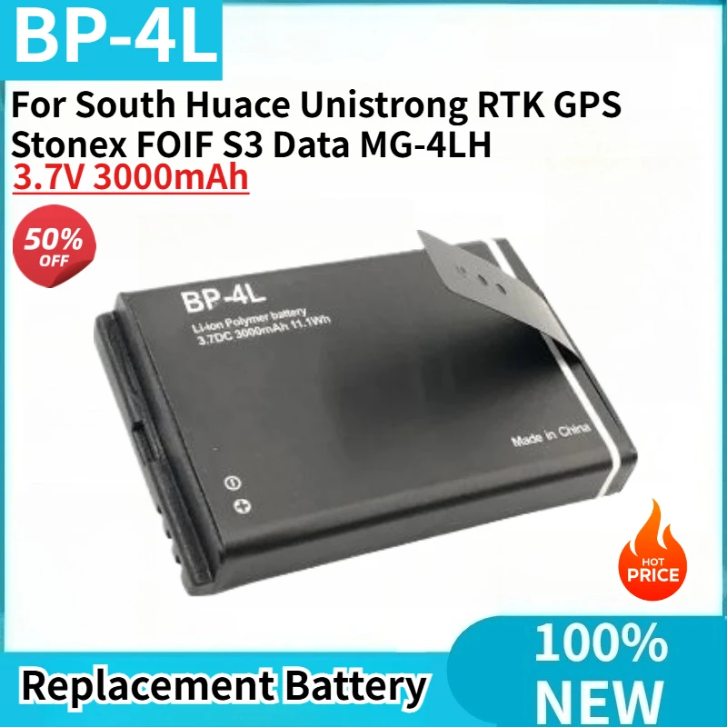 

BP-4L High Quality Replacement Battery 3.7V 3000mAh for South Huace Unistrong RTK GPS Stonex FOIF S3 Data Controller Brand New