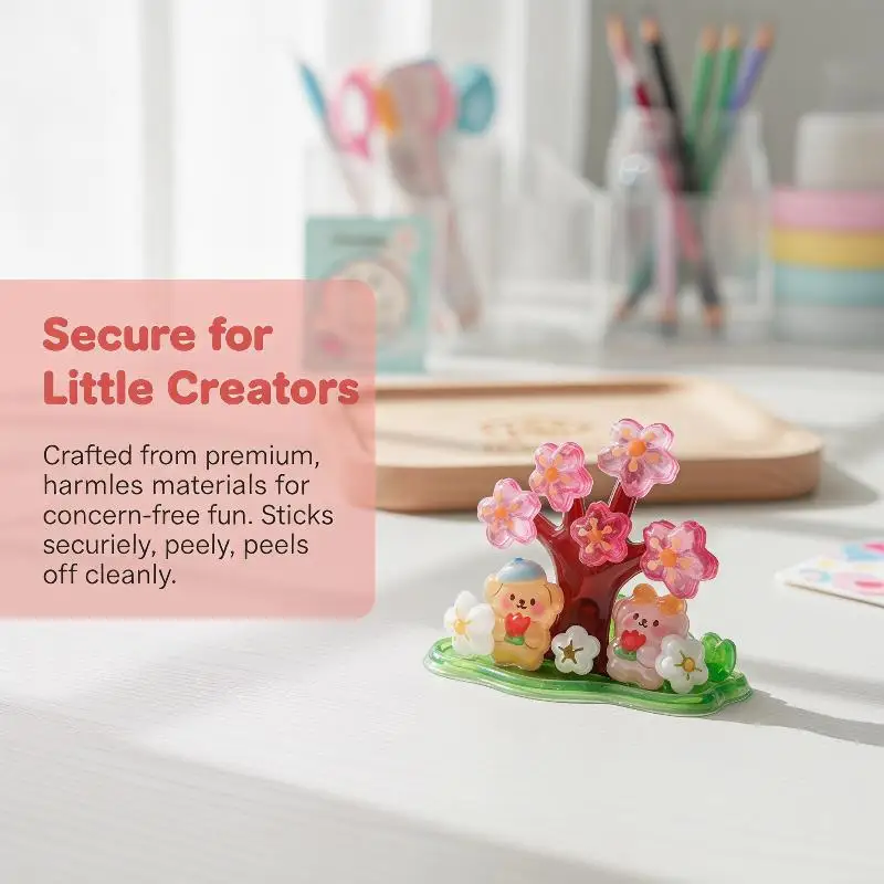 

Unique 3D Crystal Stickers Featuring Cute Animals Ideal for DIY Handcrafted Gifts