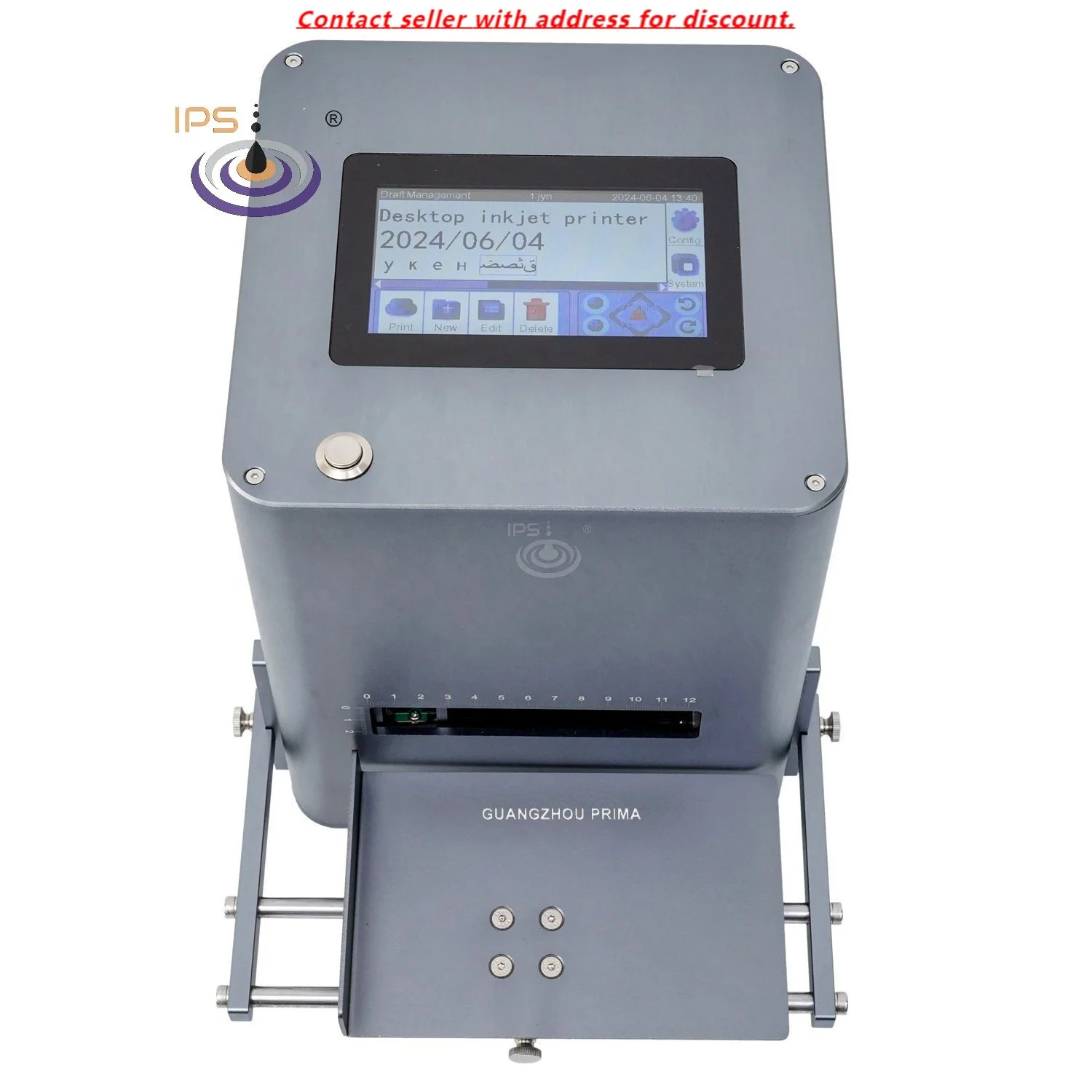 

12.7mm TIJ Inkjet Printer Static Printer Printing EXP Date MFG DATE LOT NUMBER BARCODE QR Code
