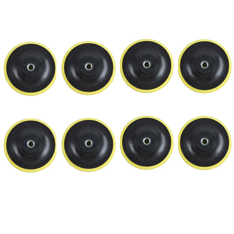 

A48P-8X Угловая шлифовальная машина Шлифовальная полировальная подложка с крючком и петлей диаметром 4 дюйма