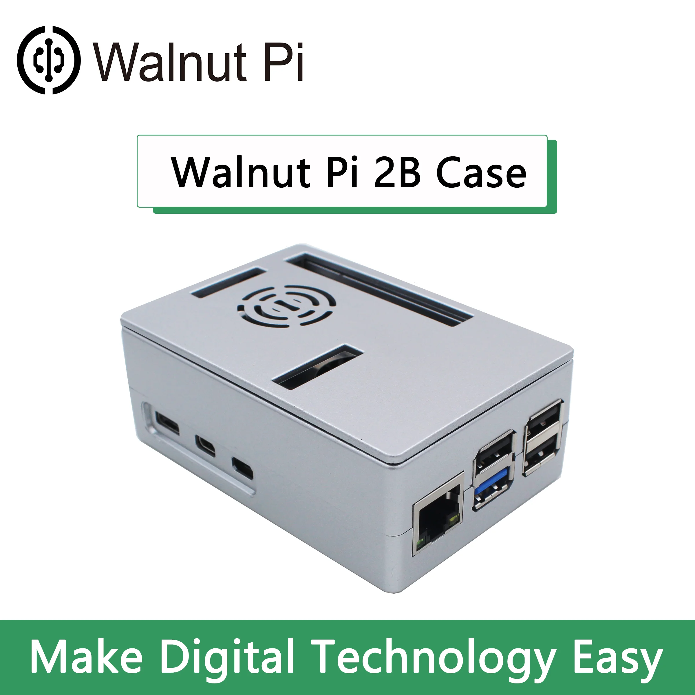 WalnutPi Walnut Pi 2B ABS Case protective shell 3.5 inch display screen shell multi-purpose replaceable cover installation fan