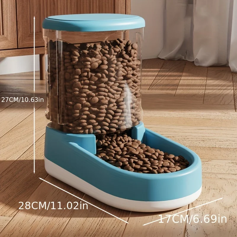 Fully Automatic Pet Food Feeder, Water Dispenser with Sink, Large Capacity Gravity Feeder, Water Dispenser Automatic Dog Feeding