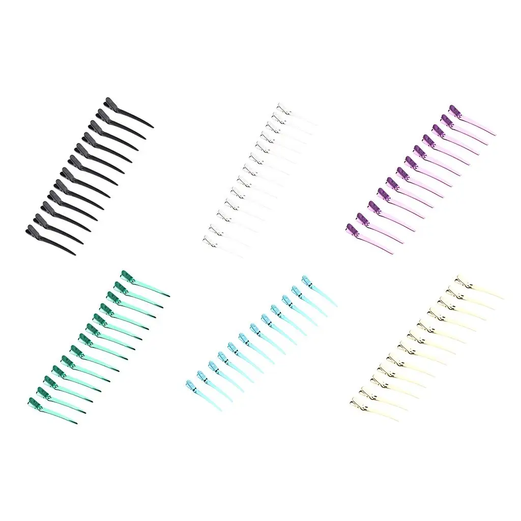 12pcs crocodile clip DIY cutting haircut coloring styling without teeth