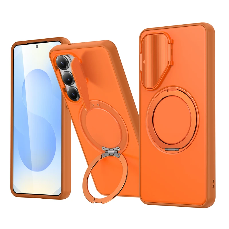 Für Magsafe 360 °   Magnetische Ringhalterung Hülle für Samsung S26 Edge S25 S24 Ultra Plus A37 A57 A06 A17 A36 A26 Kameraständer Cover