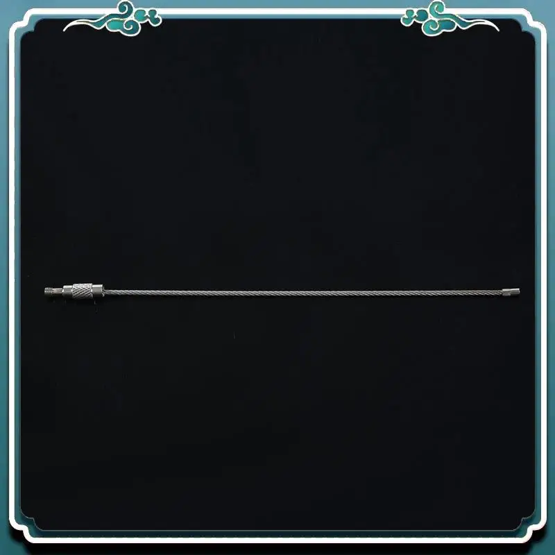 

A67K-150Pcs Stainless Steel Screw Locking Wire Keychain Cable Key Rings Outdoor Accessory