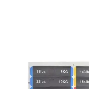 2pcs 5kg-120kg Weight Sticker Label Number Stickers Black Plastic Self-adhesive Waterproof Wear-resistant For Gym Fitness Parts