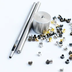SICODA MINI bjd 100pcs eyelets with tool kits 1.0/1.5/2/2.5mm color mix brass hollow rivet bag decorative chicken eye buckle
