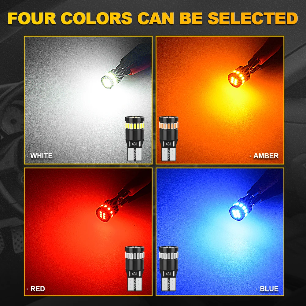 Katur 4pcs T10 W5W LED Cargo Light For Mazda MX5 CX5 GH CX-7 GG CX3 CX7 MPV RX 3 6 CX-5 323 5 Canbus 6000K No Adapter Required