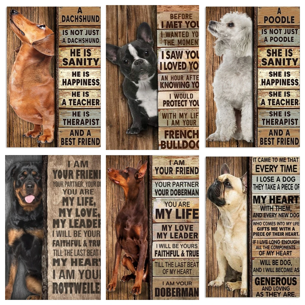 Póster antes de que conocías, pintura de diamante de Rottweiler, bricolaje, Staffordshire Bull Terrier, bordado, mosaico, punto de cruz, perro, regalo para mamá