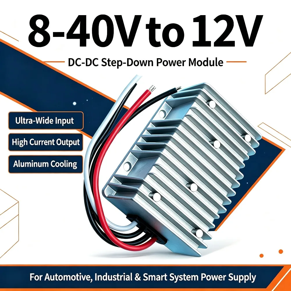 TO13.8V/12V/28V/24V( 8-40v)TO12v( 8-40v)TO13.8v( 9-20v)TO28v( 9-40v)TO24v big Aluminium Die Casting Parts DC Converters for LED