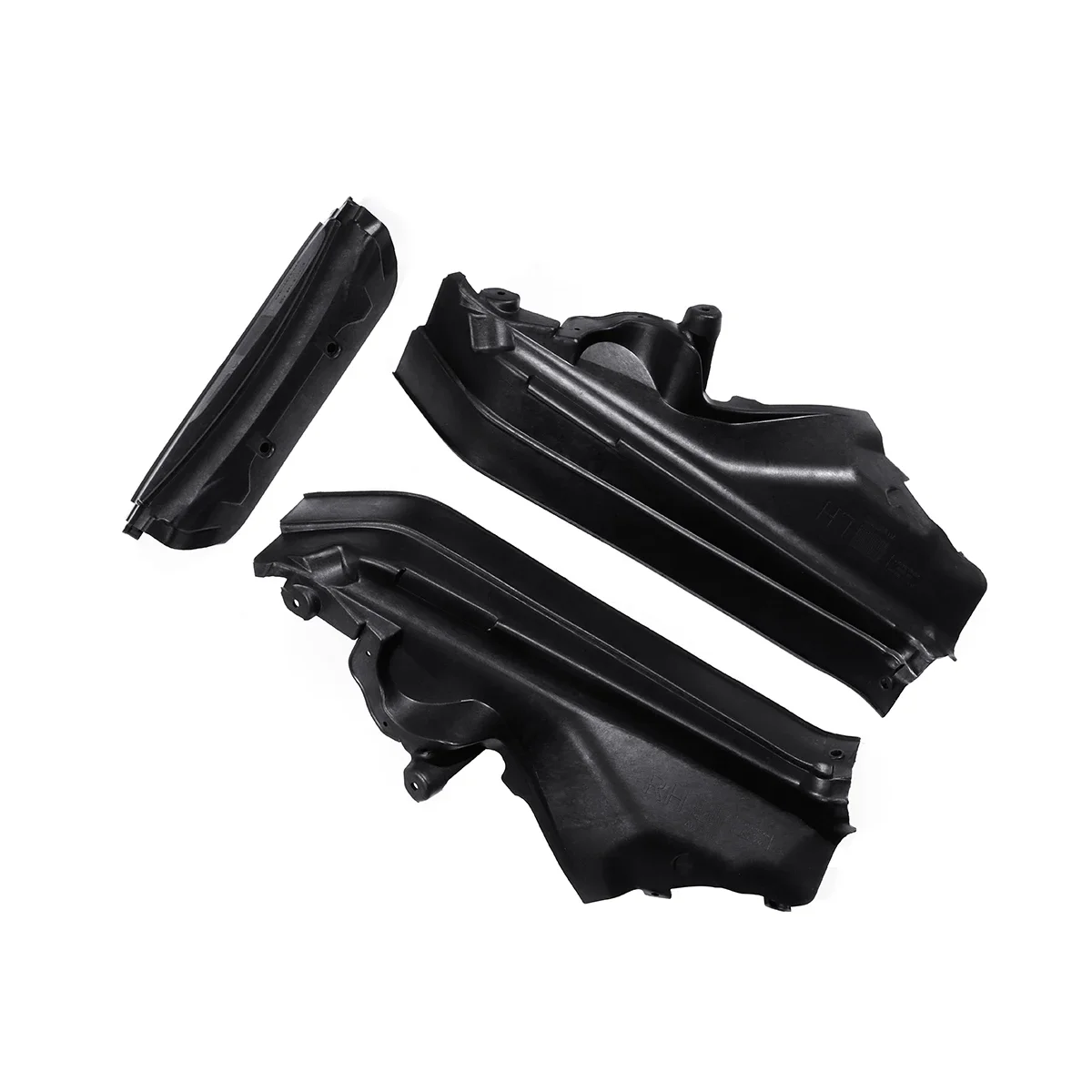 3pcs Black Car Engine Upper Compartment Partition Panel Set For BMW X5 X6 E70 E71 E72 51717169420 51717169421 51717169419