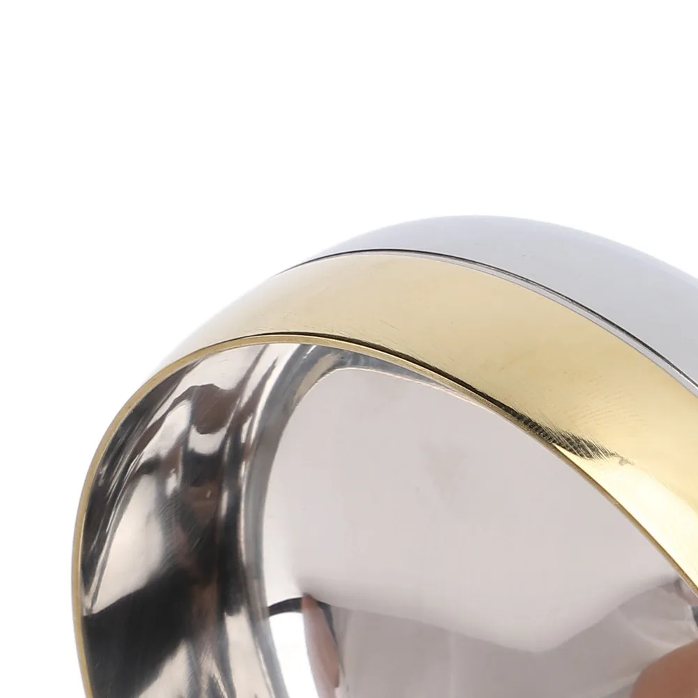 Rustless Steel Ice Cream Goblet Drop Resistant Gold Rim Ice Cream Cup Stemmed Base 200ml Dessert Goblet For Serving Dessert