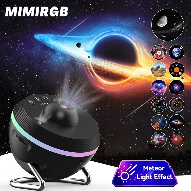 13 In 1 Ultra Heldere Galaxy Projector Ultra Helder Nachtlampje Lamp Roterende Ruimte Bal Planetarium Projector Verlichting Voor Kinderen Cadeau