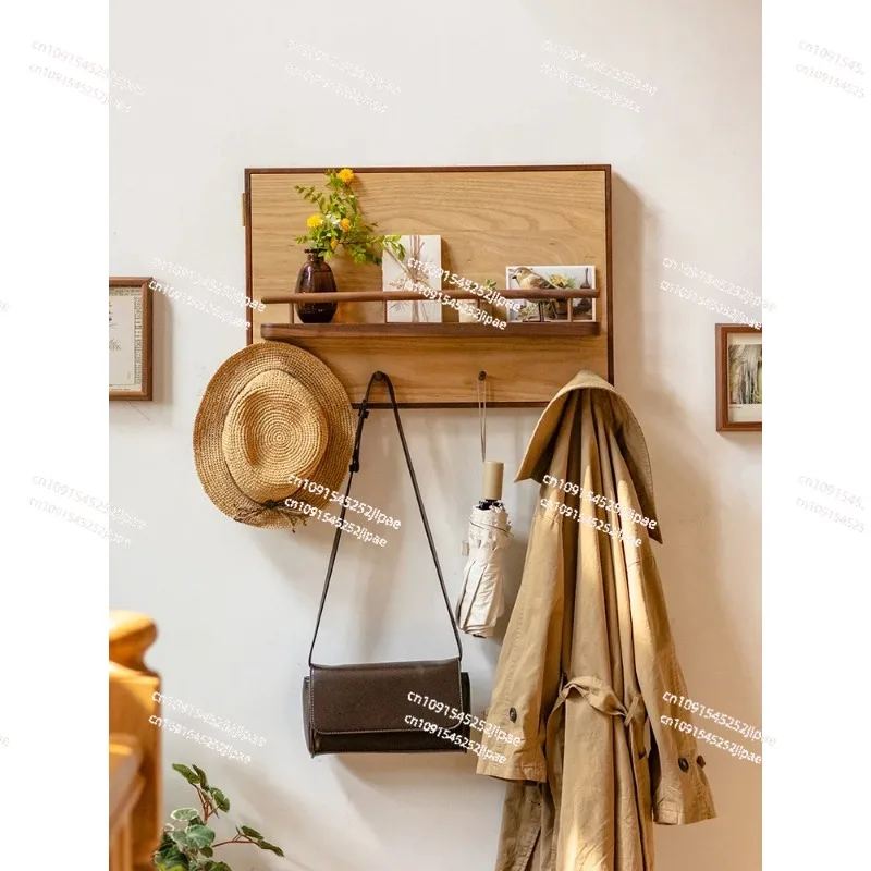 Electric Meter Box Clothes Rack Distribution Block Chinese Solid Wood Storage Electric Brake Box Decorative Hook