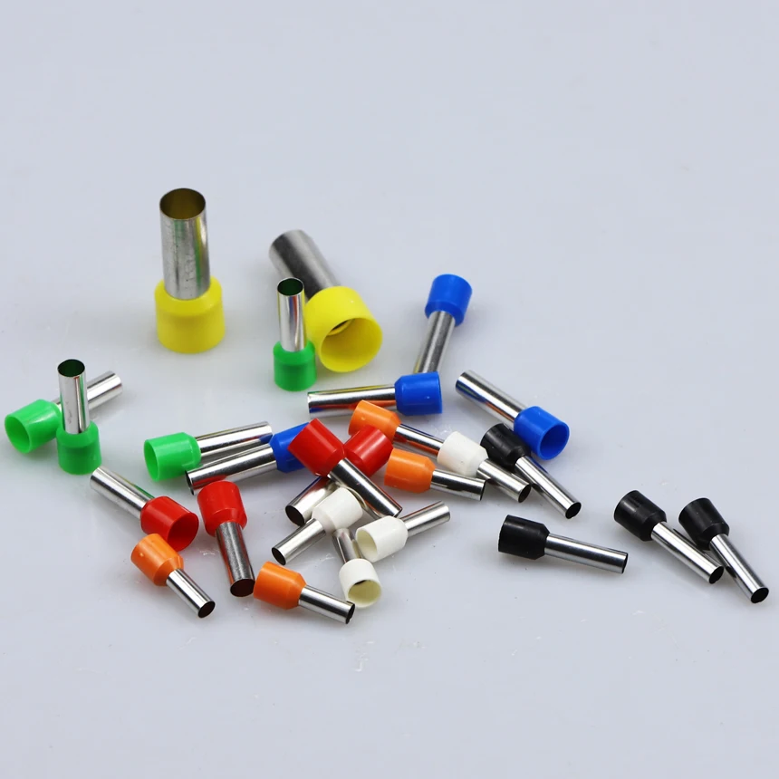 VE E 6010 6012 6018 6mm2 10AWG Electrical Wire Cable Insulation Cord End Tube Connection Sleeve Pin Ferrule Lug Crimp Terminal