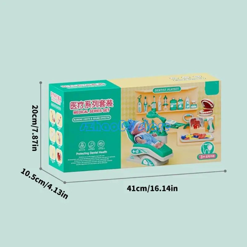 85Le kinderen doen alsof Play Doctor Dentist met realistische arts -tools en accessoires voor voorschoolse kinderen leuk