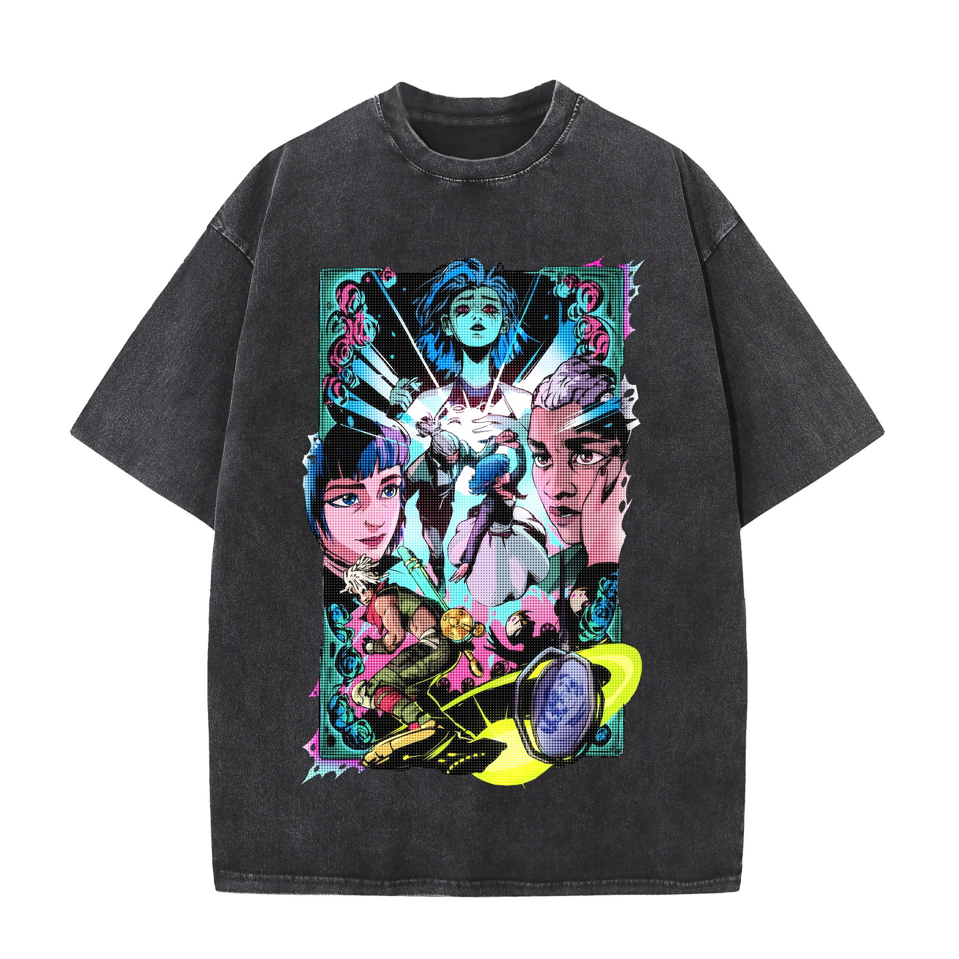 

Arcane Jinx League of Legends футболка винтажная хлопковая футболка мужская повседневная негабаритная футболка в стиле Харадзюку летние топы с короткими рукавами