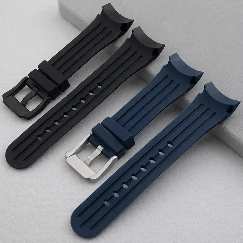 COE Soft Nature Rubber Watch Band For Graham Strap Racing Timing Series Sports Waterproof Watchband 24mm Pin Buckle Wristband