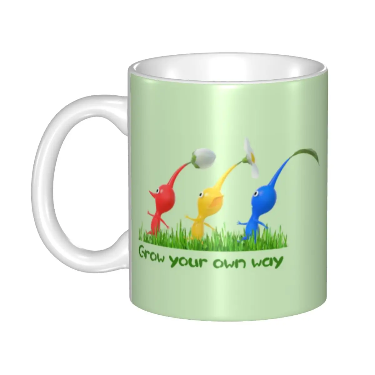 

Plant Creature Cartoon Video Game Pikmin Mug Custom Coffee Ceramic Mug Creative Gift
