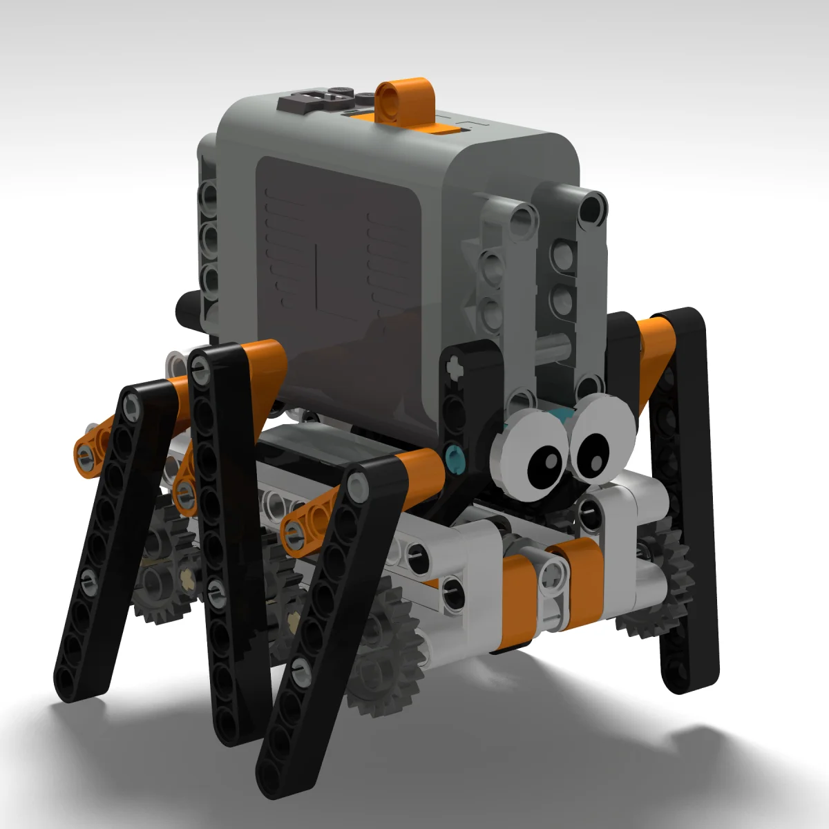 Technical Electric MOC Building Blocks 6-Leg Walking Robot RC Omnidirectional Robot Model DIY bricks blocks Toy for kids