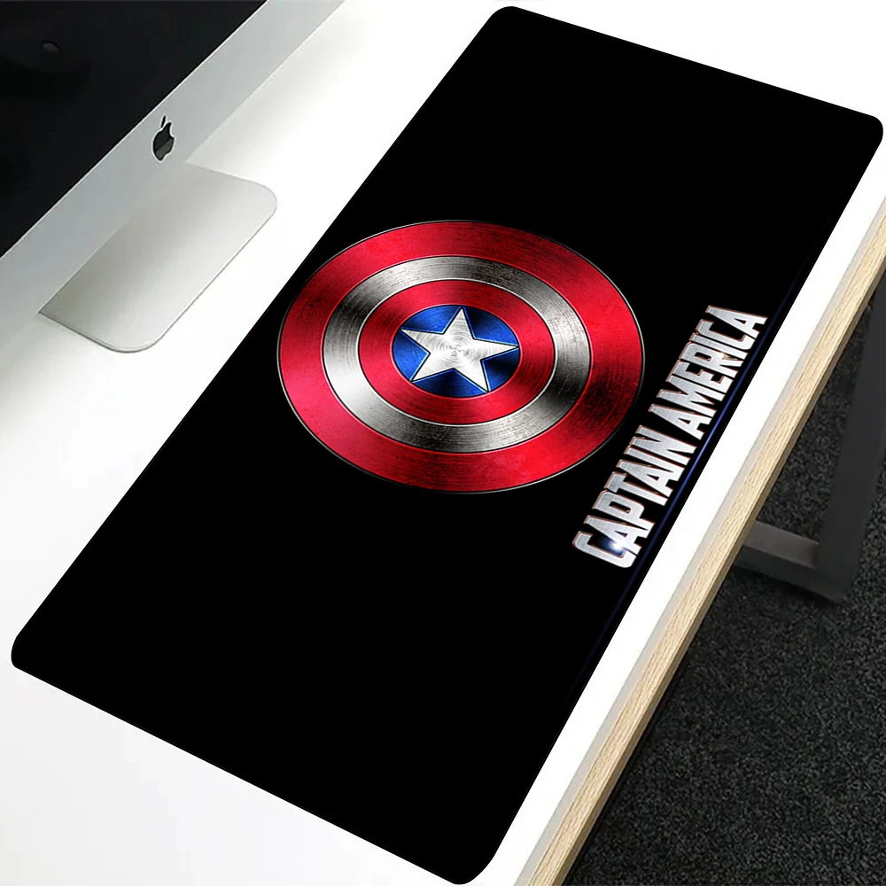 Superhero Captain America Mousepad HD Printing Computer Gamers Locking Edge Non-slip Mouse Pad XXL90x40cm Keyboard PC Desk Pad