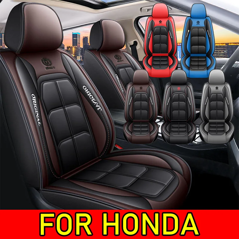 

Чехол на автомобильное сиденье для HONDA, искусственная кожа, водонепроницаемый, износостойкий, мягкий, полный комплект, 5-местный, с полной оберткой, чехол на сиденье с мышцами