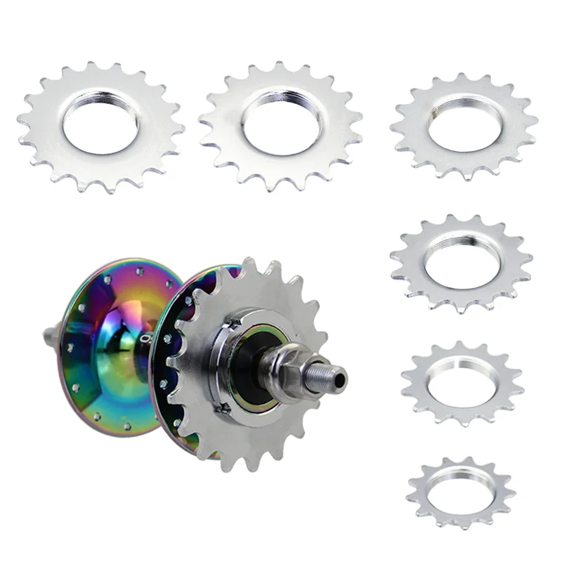 POLSO 13T/14T/15T/16T/17T/18T Fixed Gear Bicycle Wheel Cogs Sprocket & Lockring Bike Freewheel Cogs Hub Locking