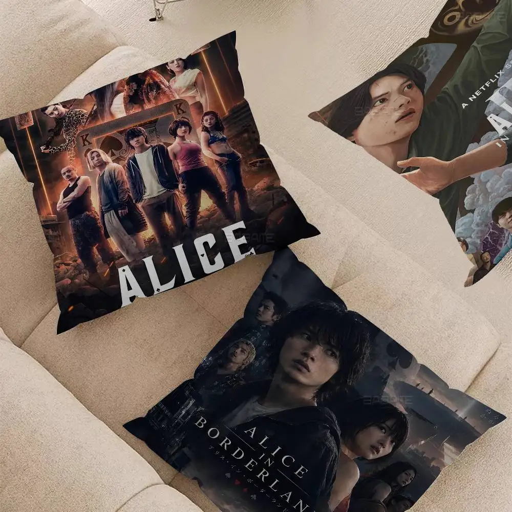 Hot TV Alice In Borderland pillow cover sofa cushion cover home room decoration children gift