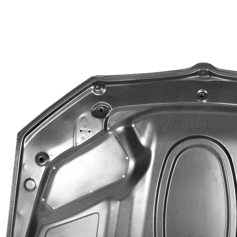 Double Side Carbon Fiber Front Hood Engine Bonnet CS-B Style for 5 Series G30 2018+ Replacement Engine Hood