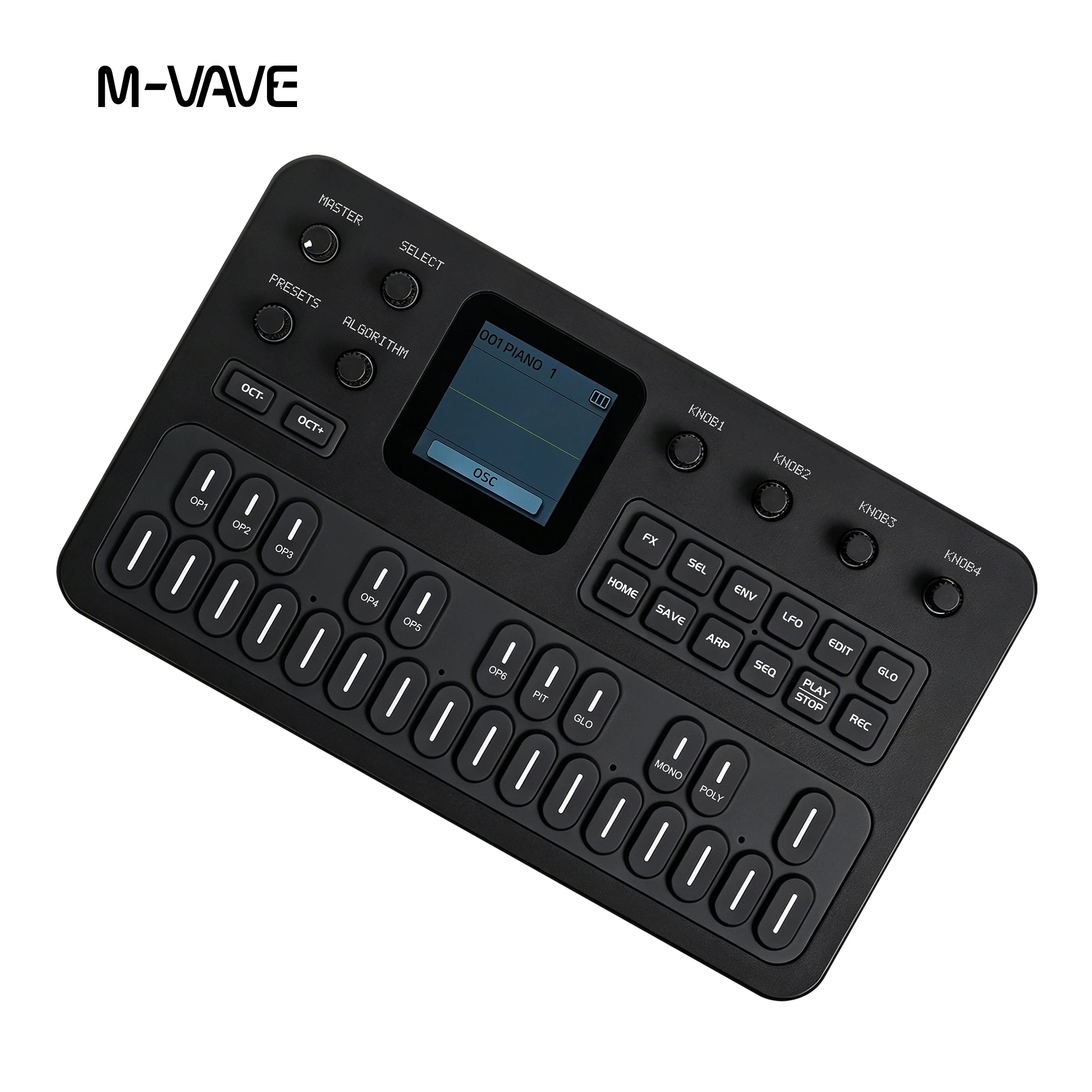 M-VAVE FM-1 Portable FM Synthesiser, MIDI Keyboard, Built-in