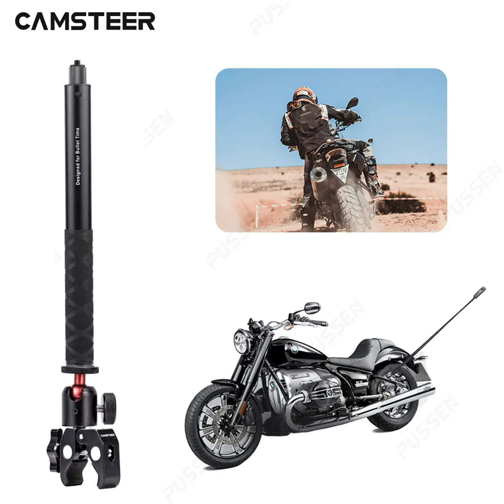 CamSteer Motorcycle Bike Insta360 X3 Camera Holder Handlebar Bracket Stand for Insta 360 One X2 Rs GoPro 11 10 Camera Accessory