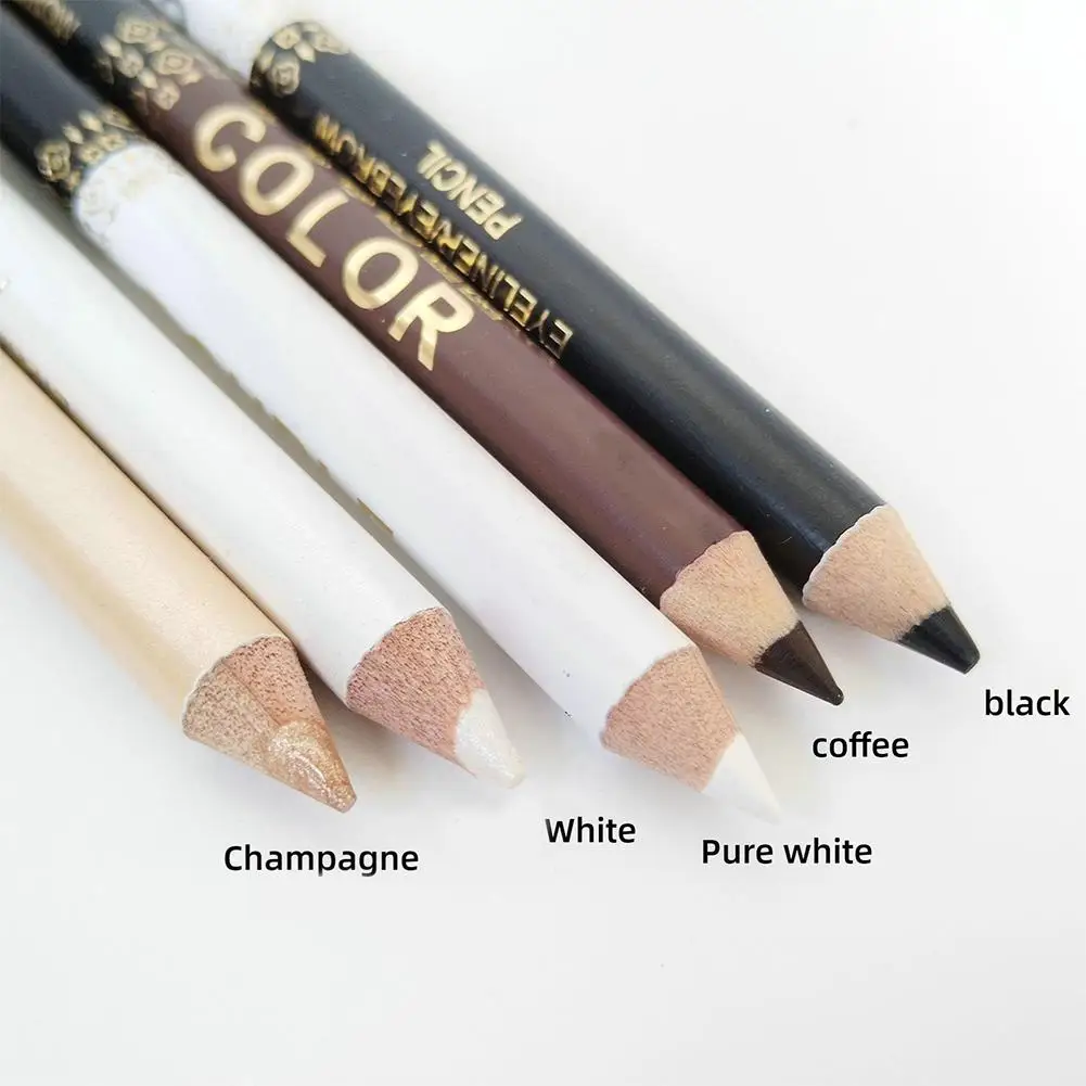 Double Headed Dual Color Eyeliner Pencil Smooth Lasting Waterproof Pearlescent Lying Silkworm Eyeshadow Pen Stick Eye Makeup