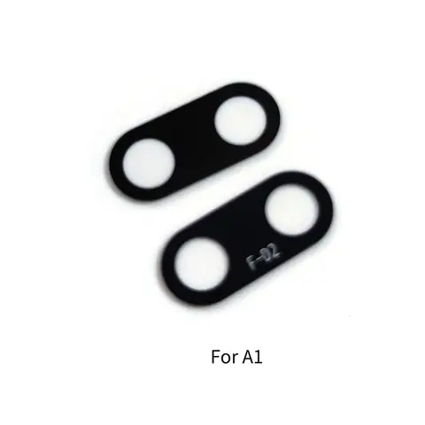 Per Xiaomi Mi A1 / A2 / A2 Lite / A3 Coperchio in vetro per obiettivo fotocamera posteriore posteriore con parti di riparazione adesivo adesivo