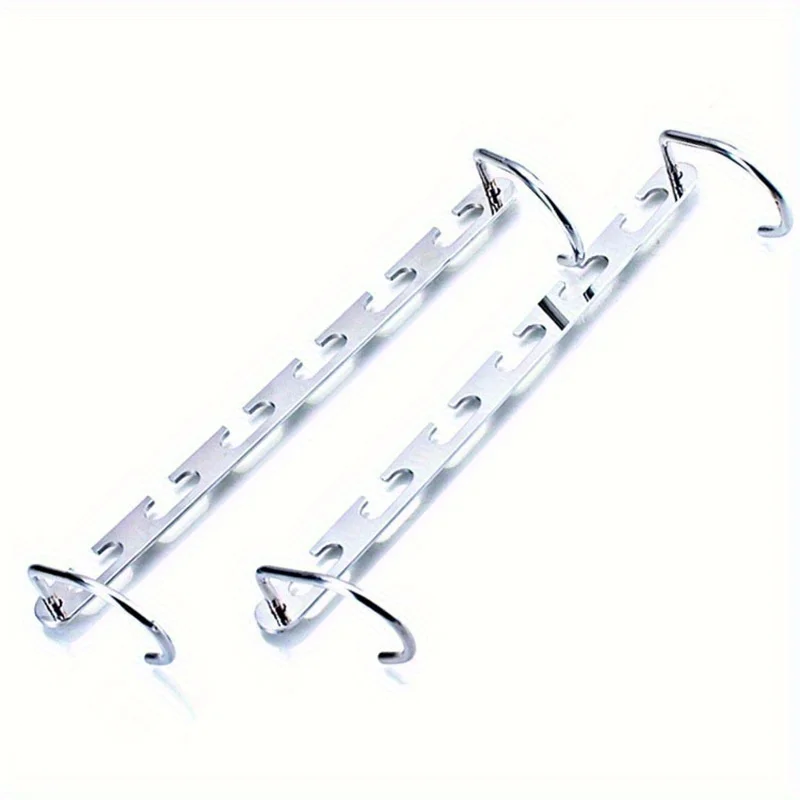 2pcs 6 Holes Metal Hangers, Jackets Coats Hangers, Coats Storage Hangers