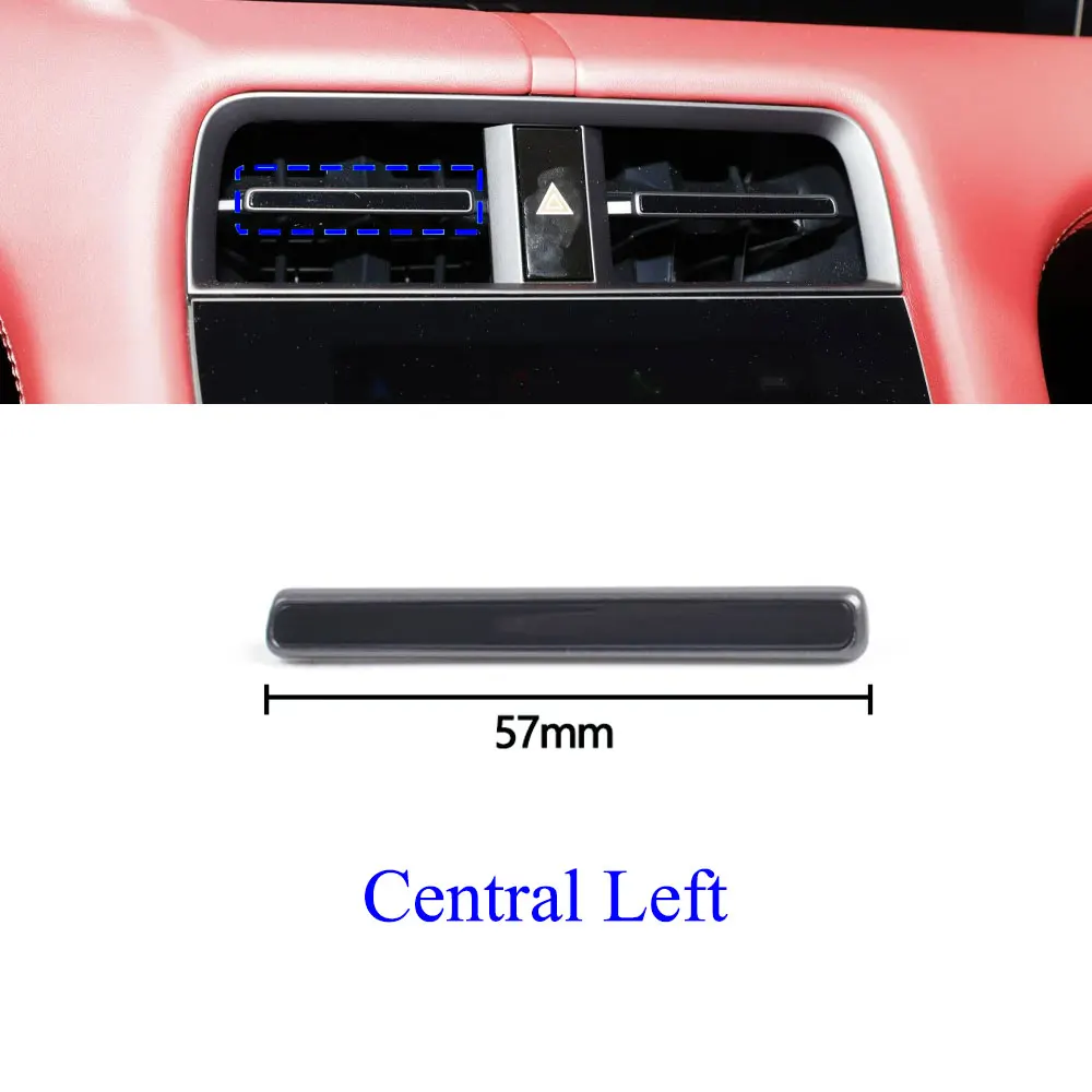 For Porsche Taycan 9J1 Front Central Middle AC Air Vent Grille Outlet Trim Strip Car Accessories 2019 2020 2021 2022 2023 2024