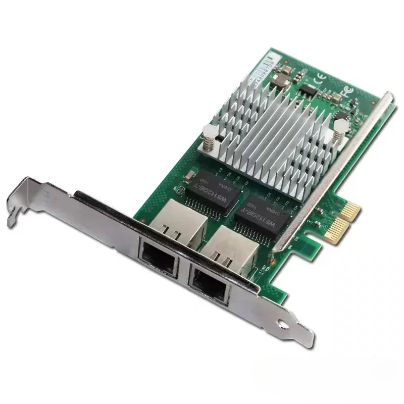 For Winyao WYI350T PCIe Dual Port RJ45 Gigabit Network Card Intel i350T2 Soft Route 1000M